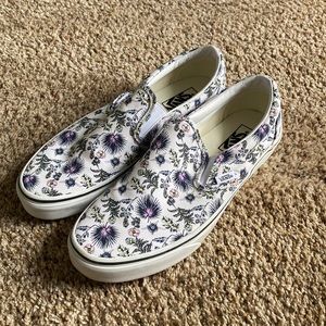 Vans 8.5 men’s/10womens floral print